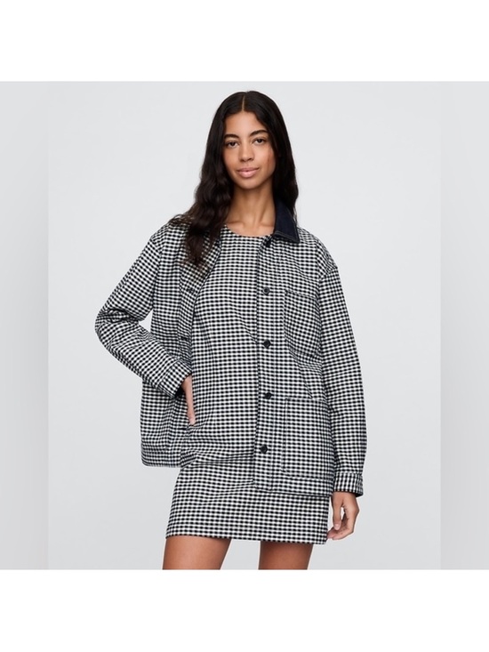 Gap x DOEN Jackets & Blazers - GAP x DOEN Black & White Gingham Jacket